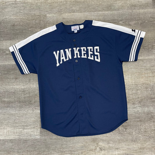 Vintage MLB New York Yankees Derek Jeter Starter Jersey Size XXL