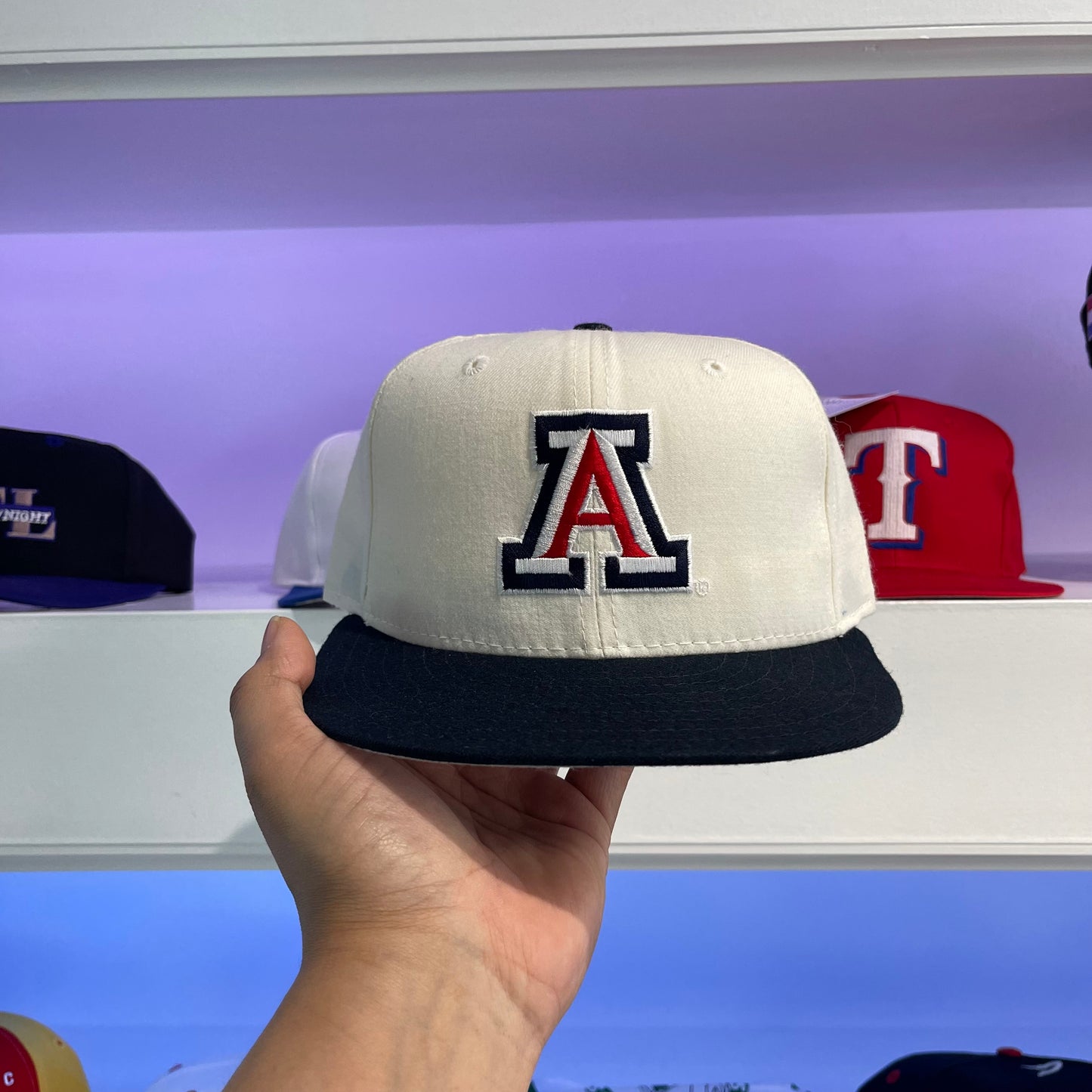 Vintage 1990s NCAA Arizona Wildcats New Era Wool Fitted 7 1/8