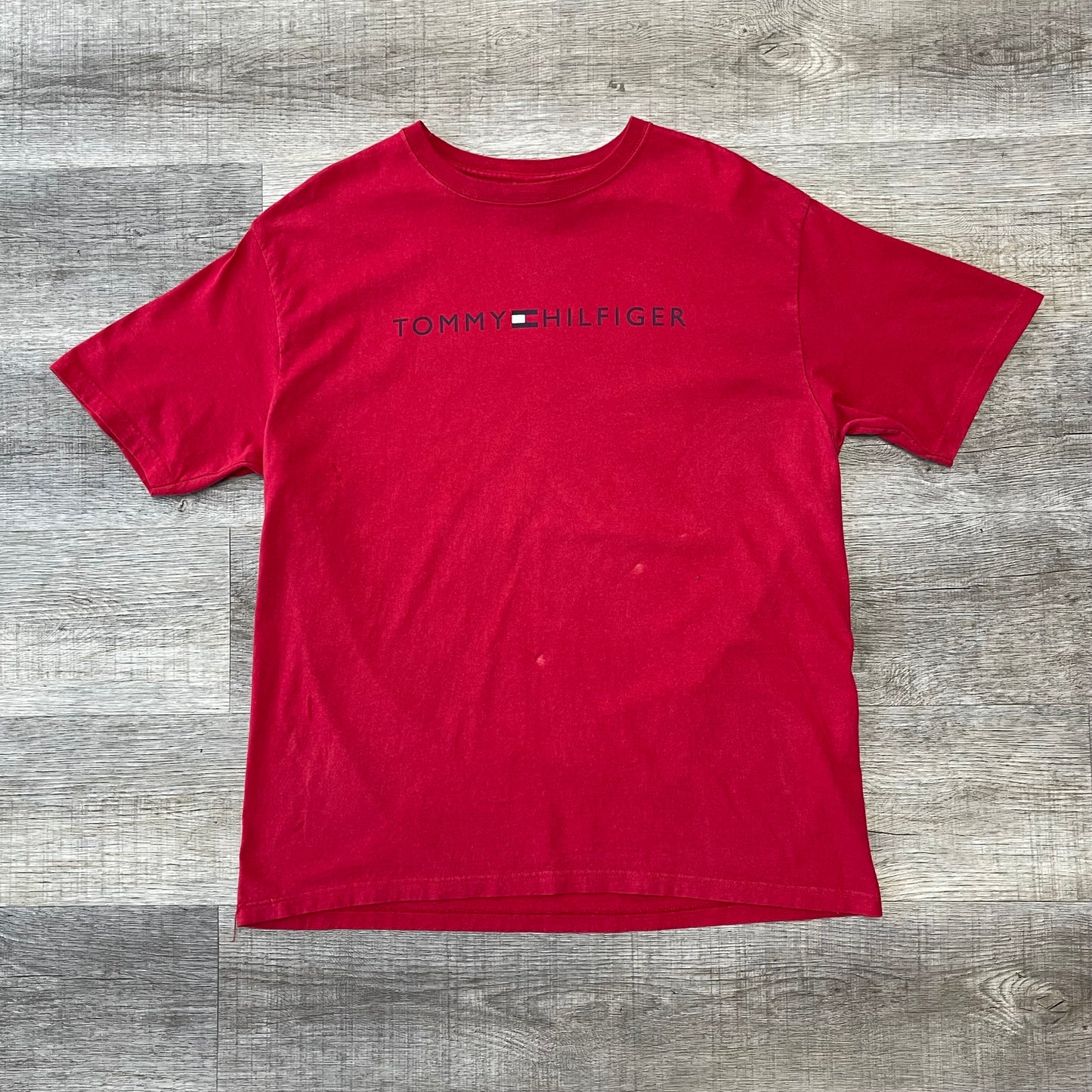Vintage 1990s Tommy Hilfiger Red Shirt Size XL 22x30