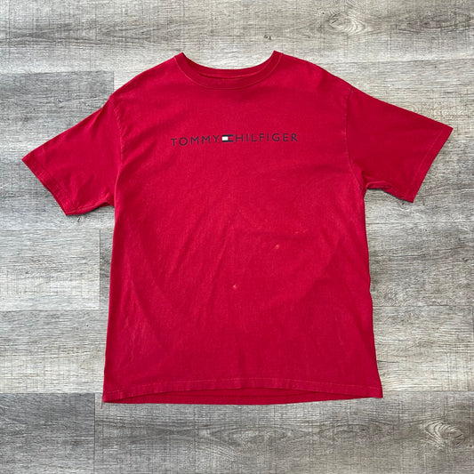 Vintage 1990s Tommy Hilfiger Red Shirt Size XL 22x30