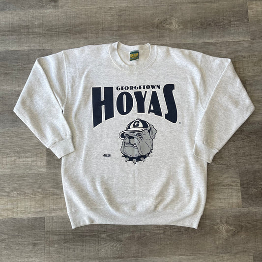 Vintage 1990s NCAA Georgetown Hoyas Crew Neck Sweatshirt XL