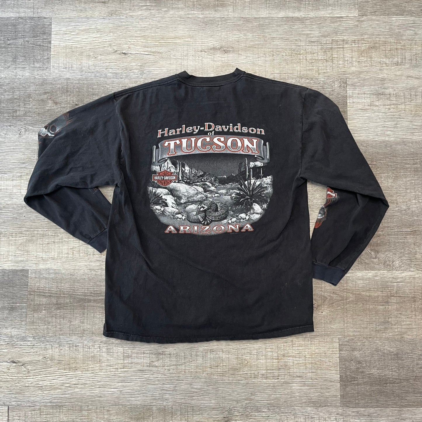 Vintage y2k 2000s Harley Davidson Long Sleeve T Shirt Size XL