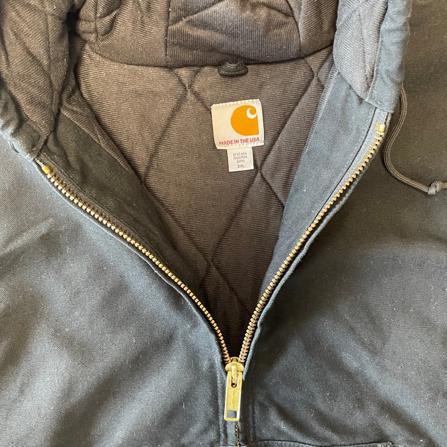 Vintage Black Carhartt Jacket Size XXL