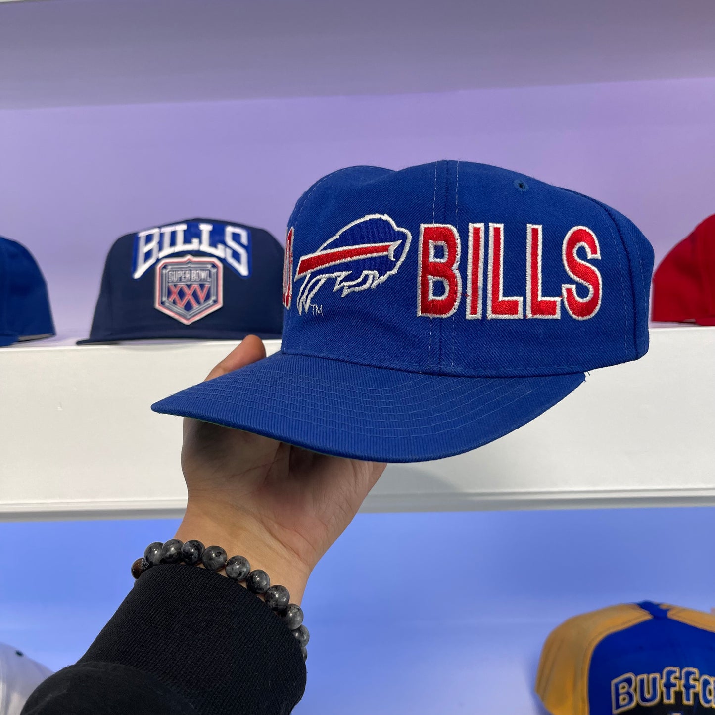 Vintage 1990s NFL Buffalo Bills Starter Wool Snap Back Dead Stock New