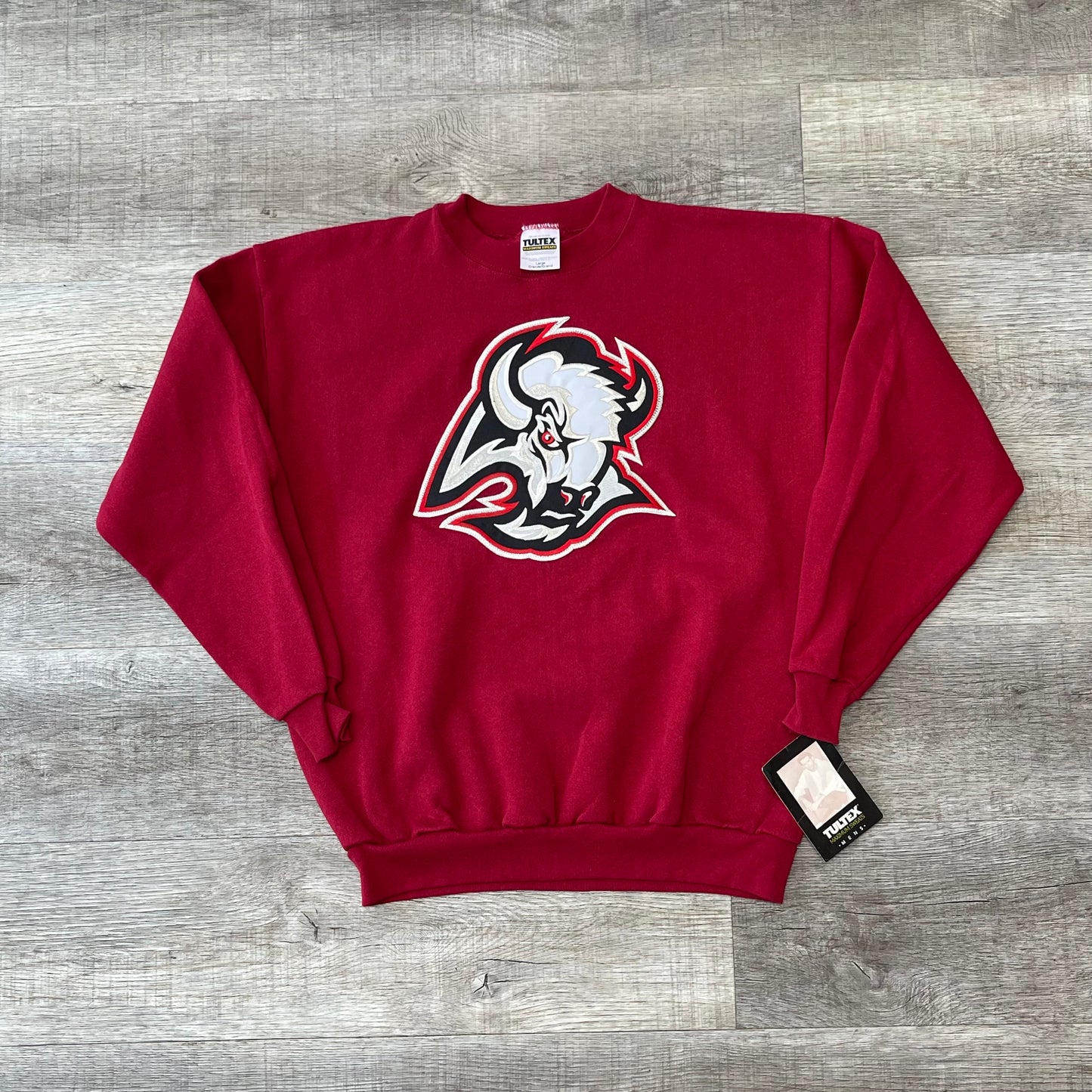 Vintage NHL Buffalo Sabres Goat Head Sweatshirt Size Large