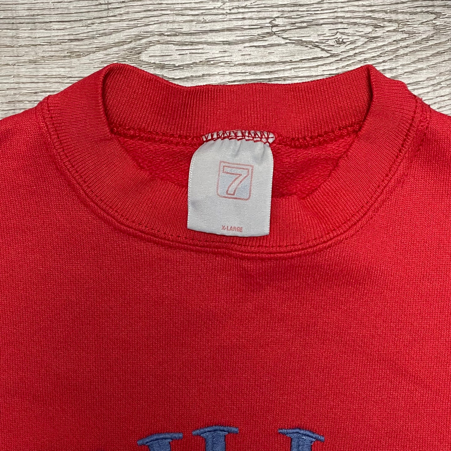 1990s Buffalo Bills Red Trench Sweatshirt Size 2x