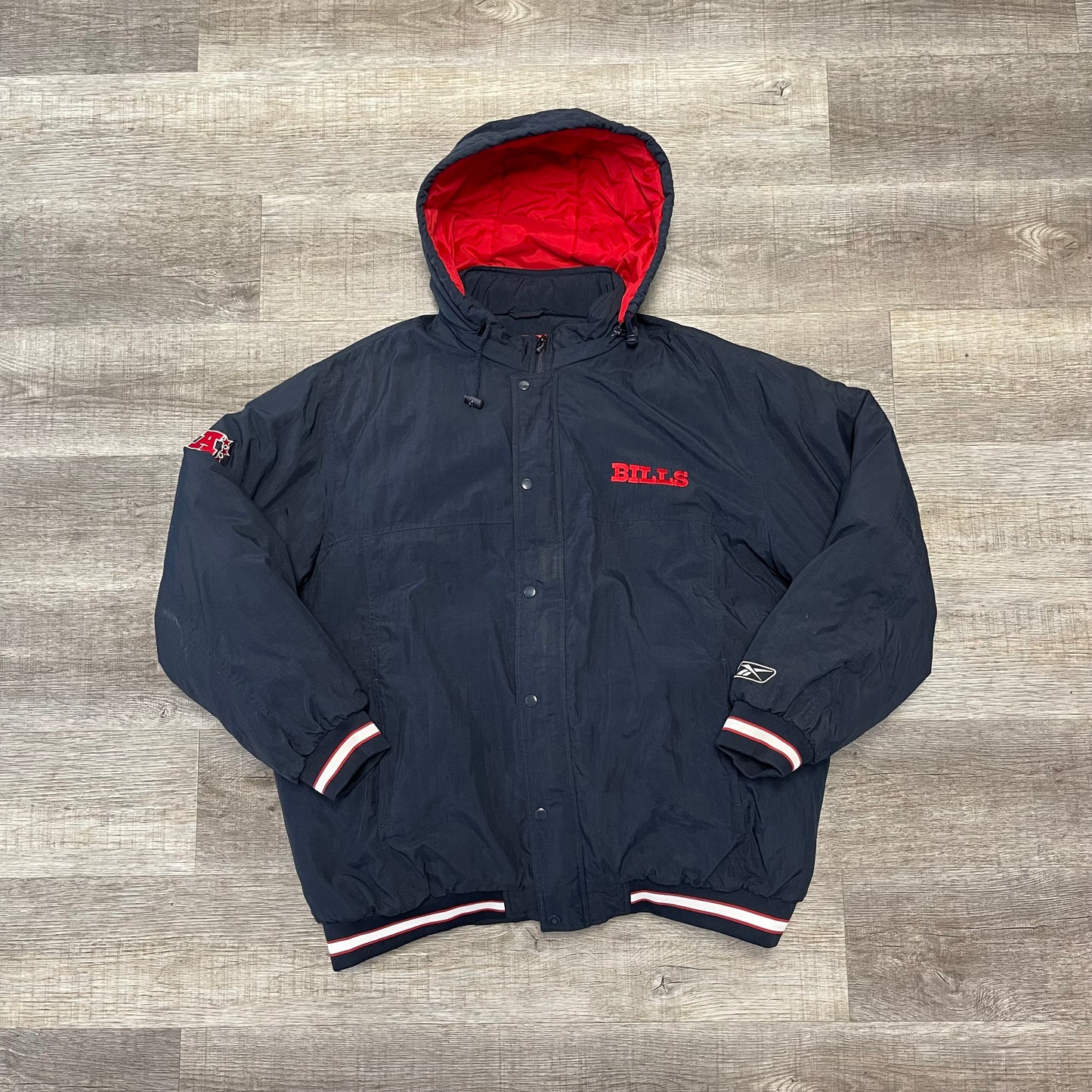Vintage 2000s NFL Buffalo Bills Reebok Winter Jacket Size XXL