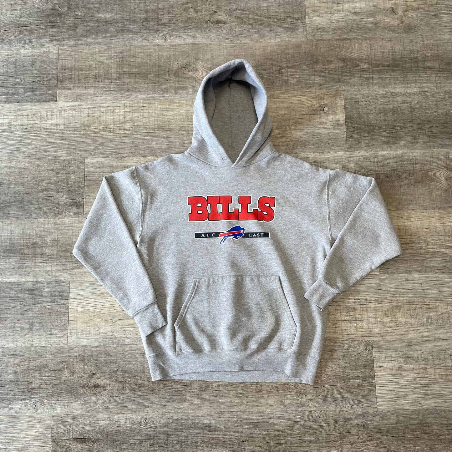 Vintage y2k 2000s Buffalo Bills Gray Hoodie Size Medium