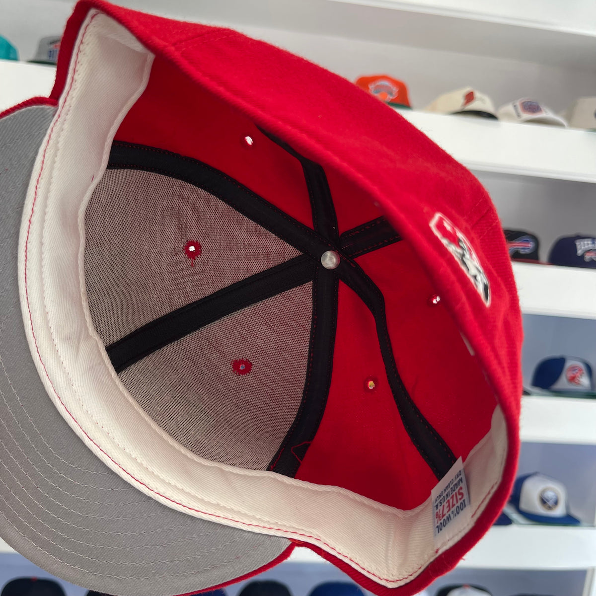 Vintage 1990s MiLB El Paso Diablos Wool Fitted Sizs 7 3/8