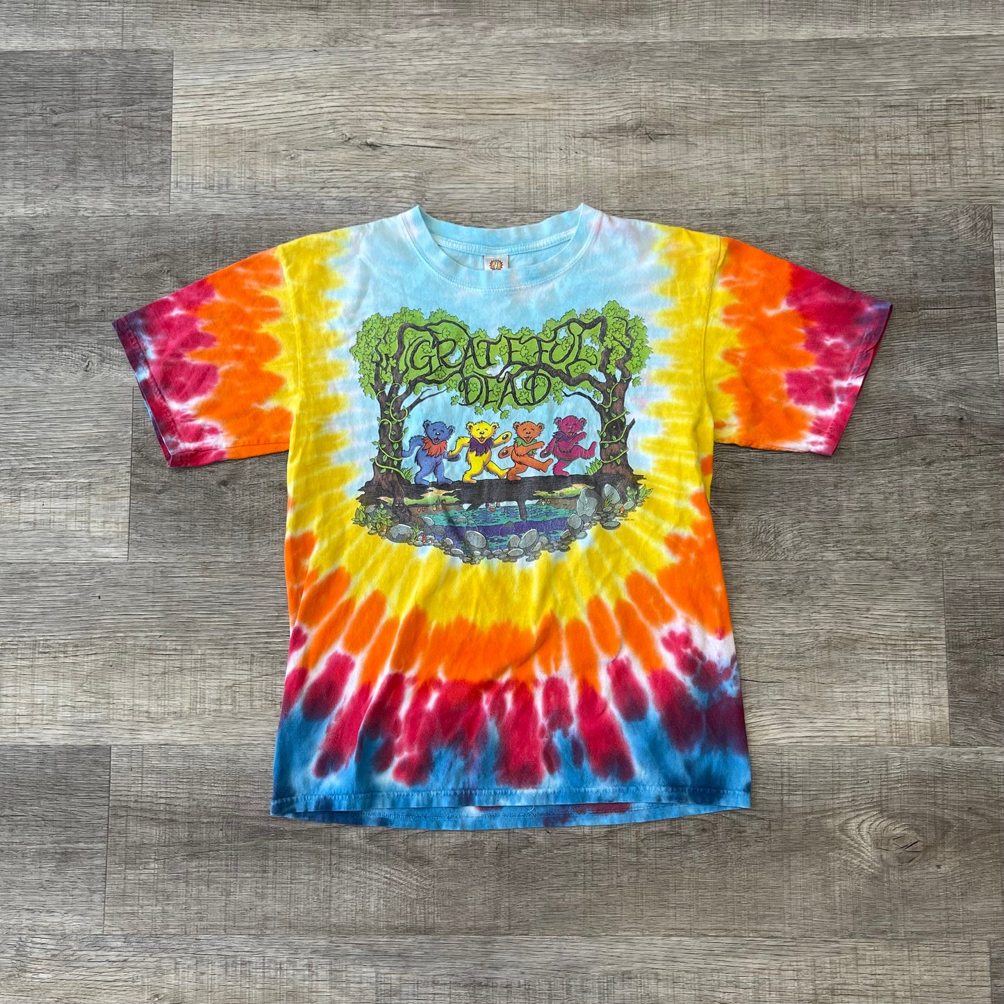 Grateful Dead 1997 Vintage T-Shirt Dancing Bears Adult Small Tie Dye Sundog T Shirt