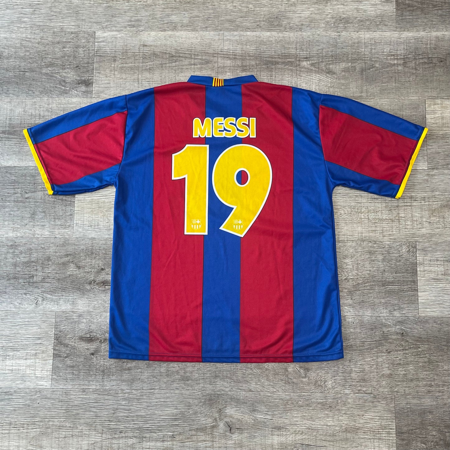 Vintage 2007-08 Leo Messi Barcelona Home Soccer Jersey Size XL