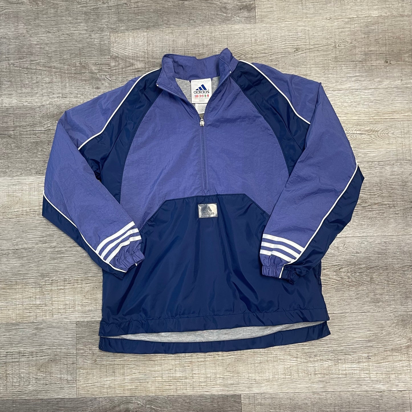 Vintage 1990s Adidas Windbreaker Jacket Size Small