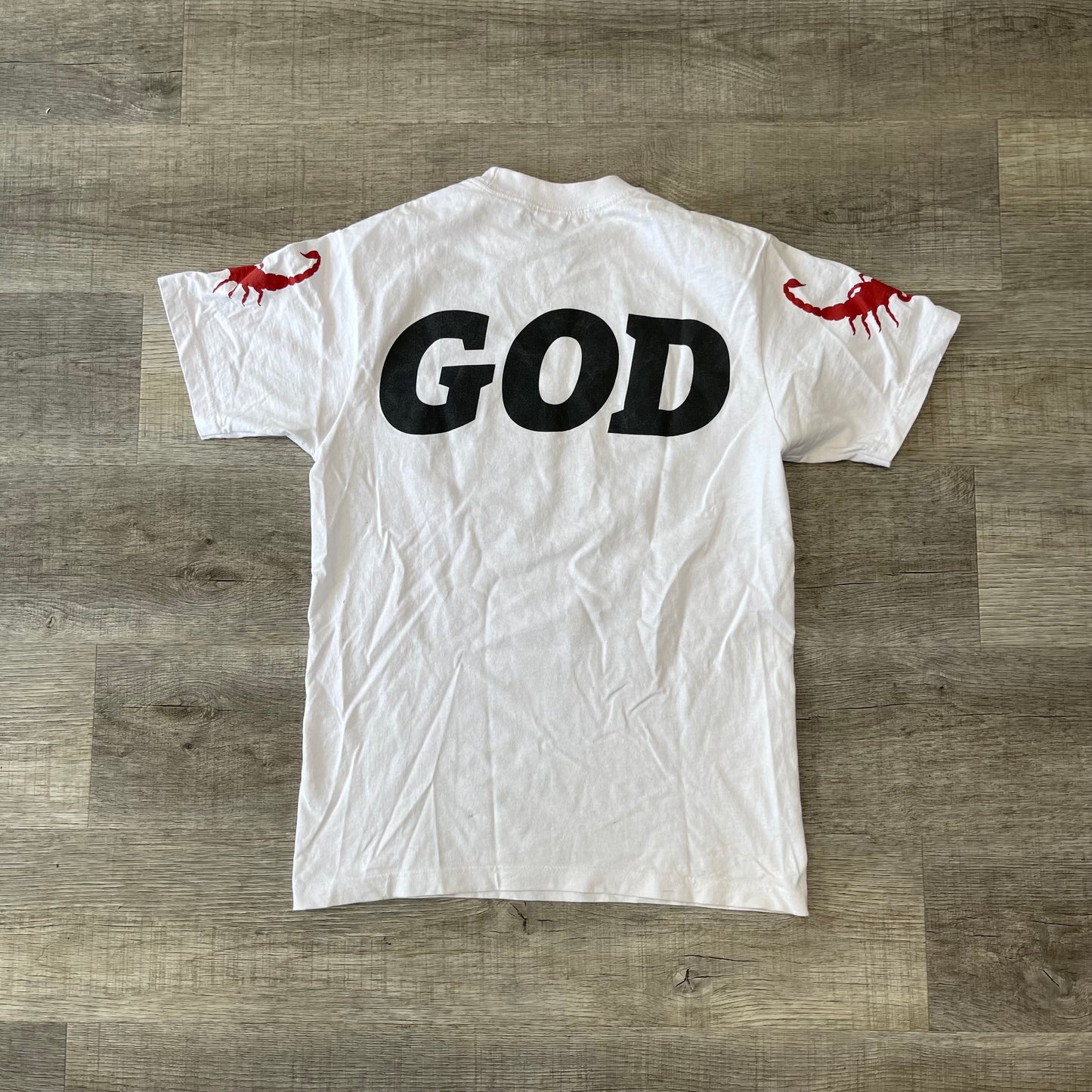 WESTSIDE GUNN PEACE FLY GOD Tee T-SHIRT White Size Medium GXFR FLYGOD Griselda