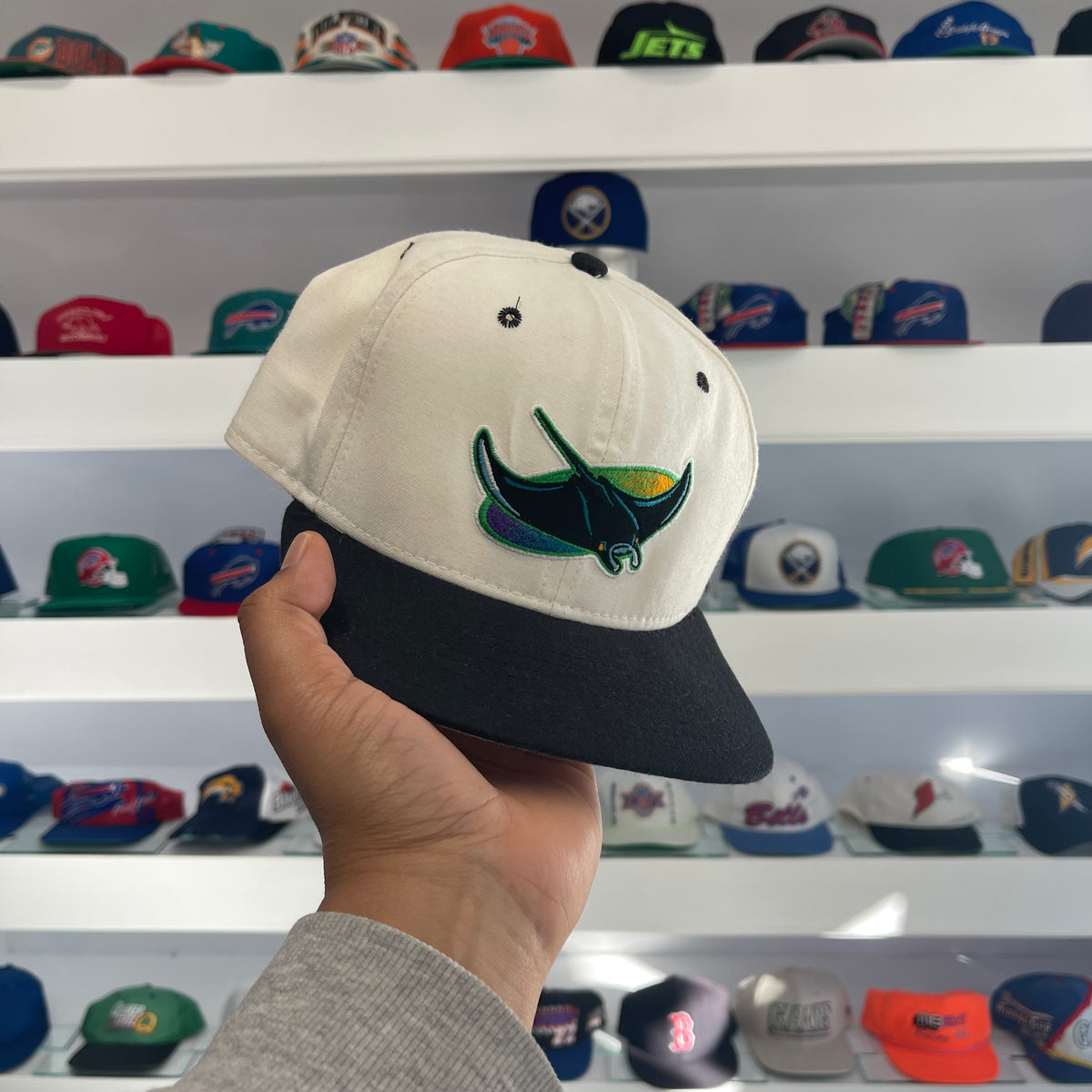 Vintage 1990s MLB Tampa Bay Rays Wool Snap Back