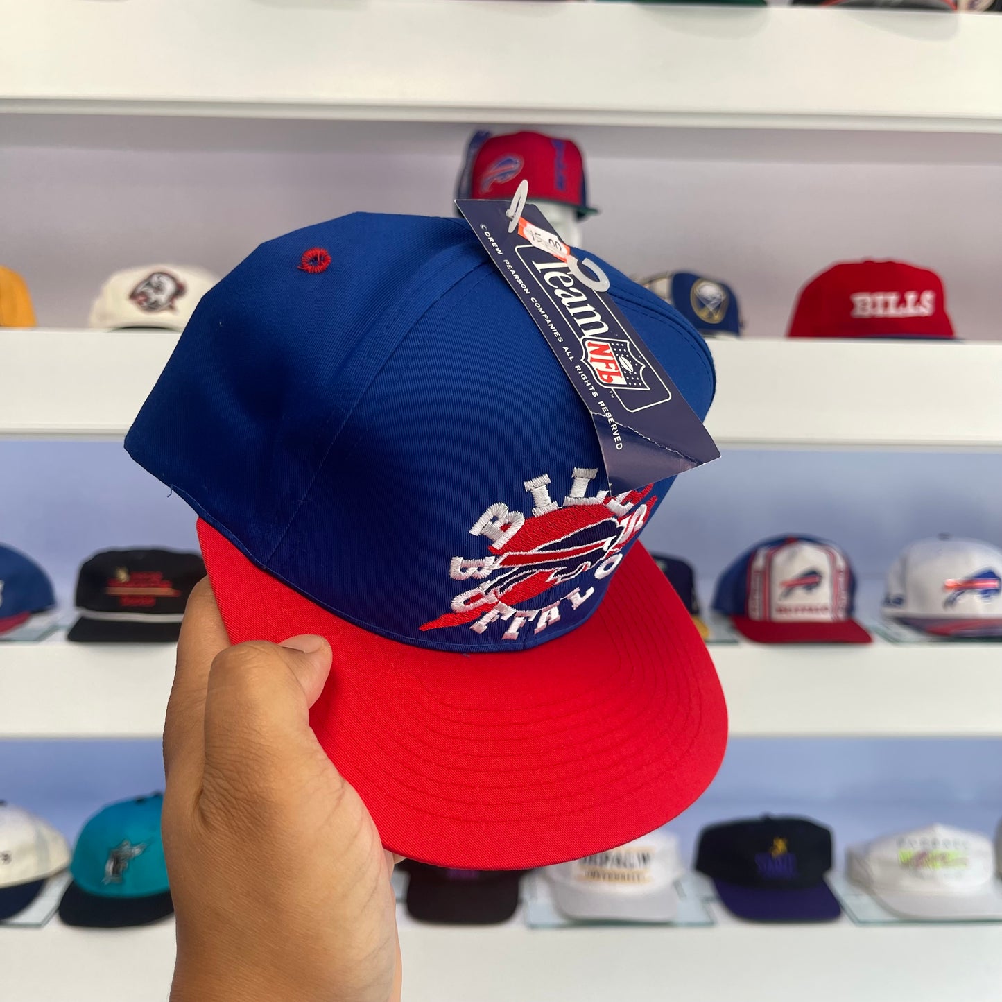 Vintage 1990s NFL Buffalo Bills Twill Snap Back New with Tags