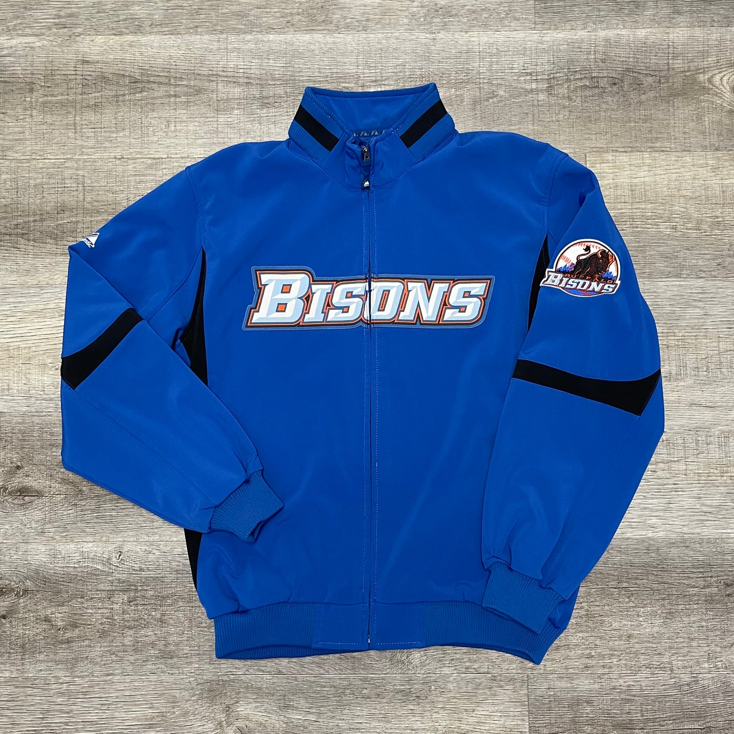 Vintage Buffalo Bisons Majestic Jacket Mets Size XL