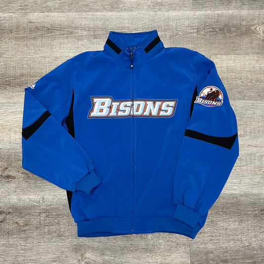 Vintage Buffalo Bisons Majestic Jacket Mets Size XL