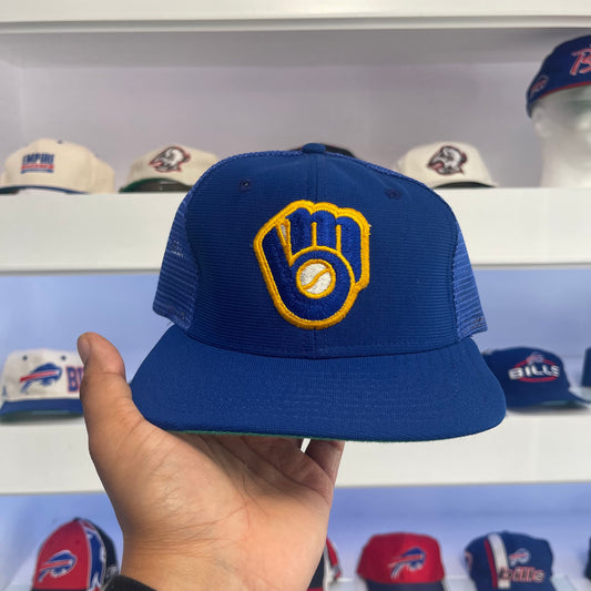 Vintage MLB Milwaukee Brewers Nylon Spring Training Snap Back