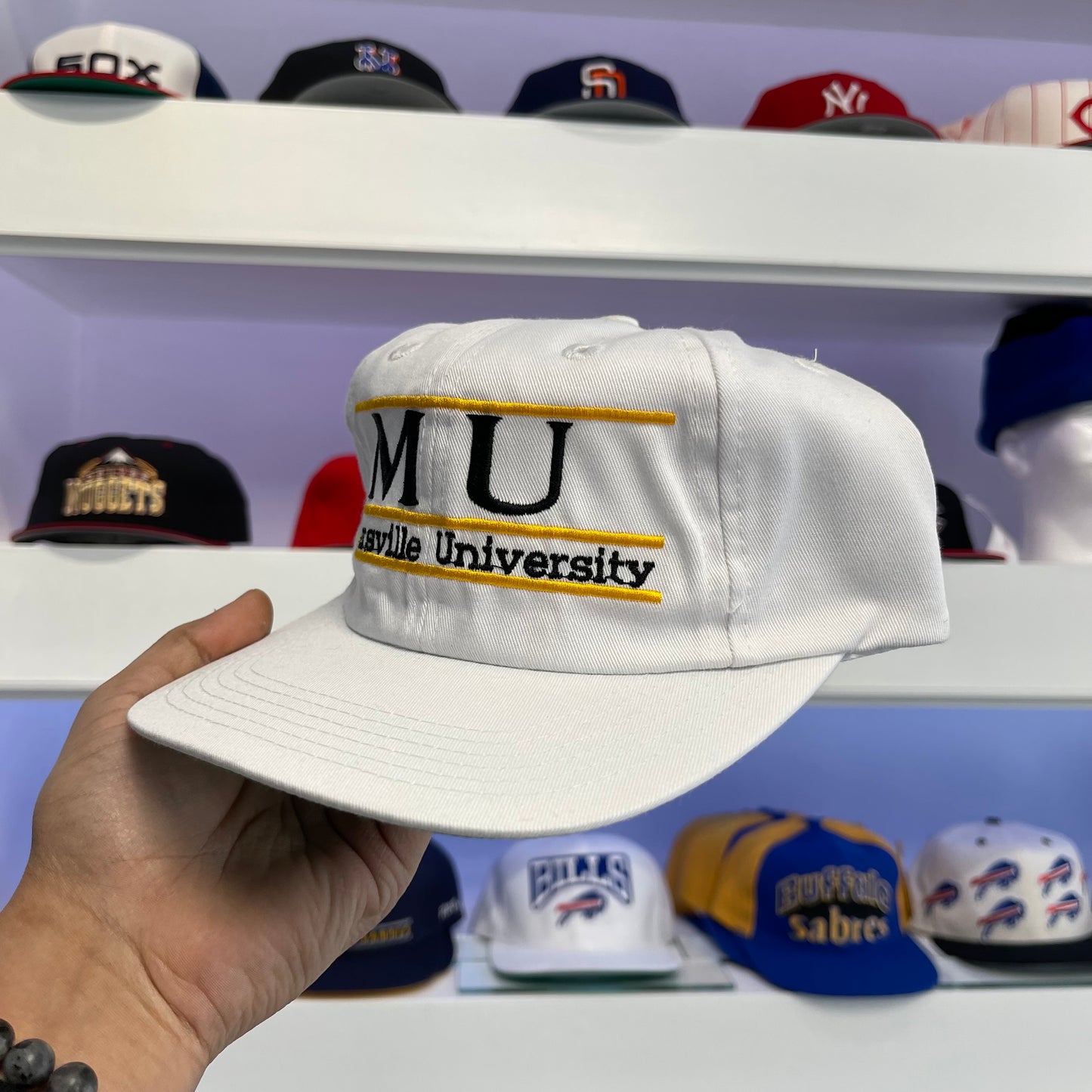 Vintage 1990s NCAA Millersville University The Game Snap Back Dead Stock New