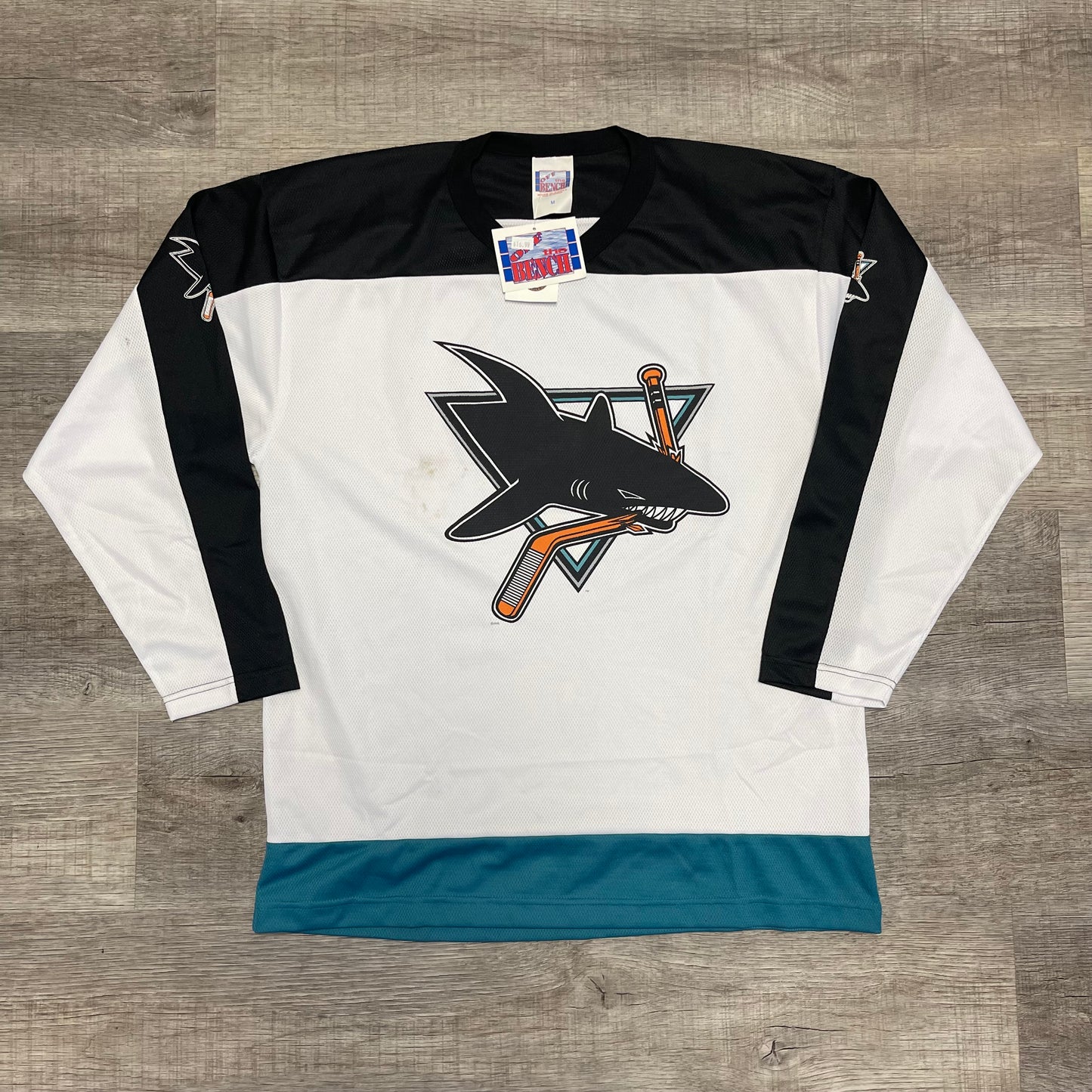 Vintage 1990s NHL San Jose Sharks Jersey Medium New with Tags