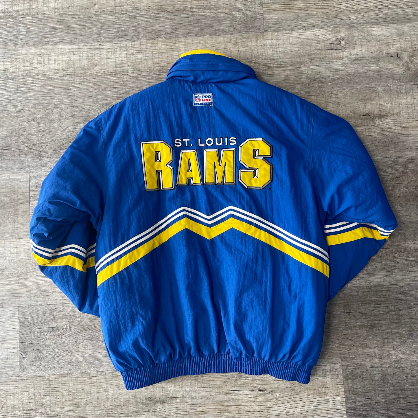 1990s St. Louis Rams Logo Athletic Pro Line Jacket Large