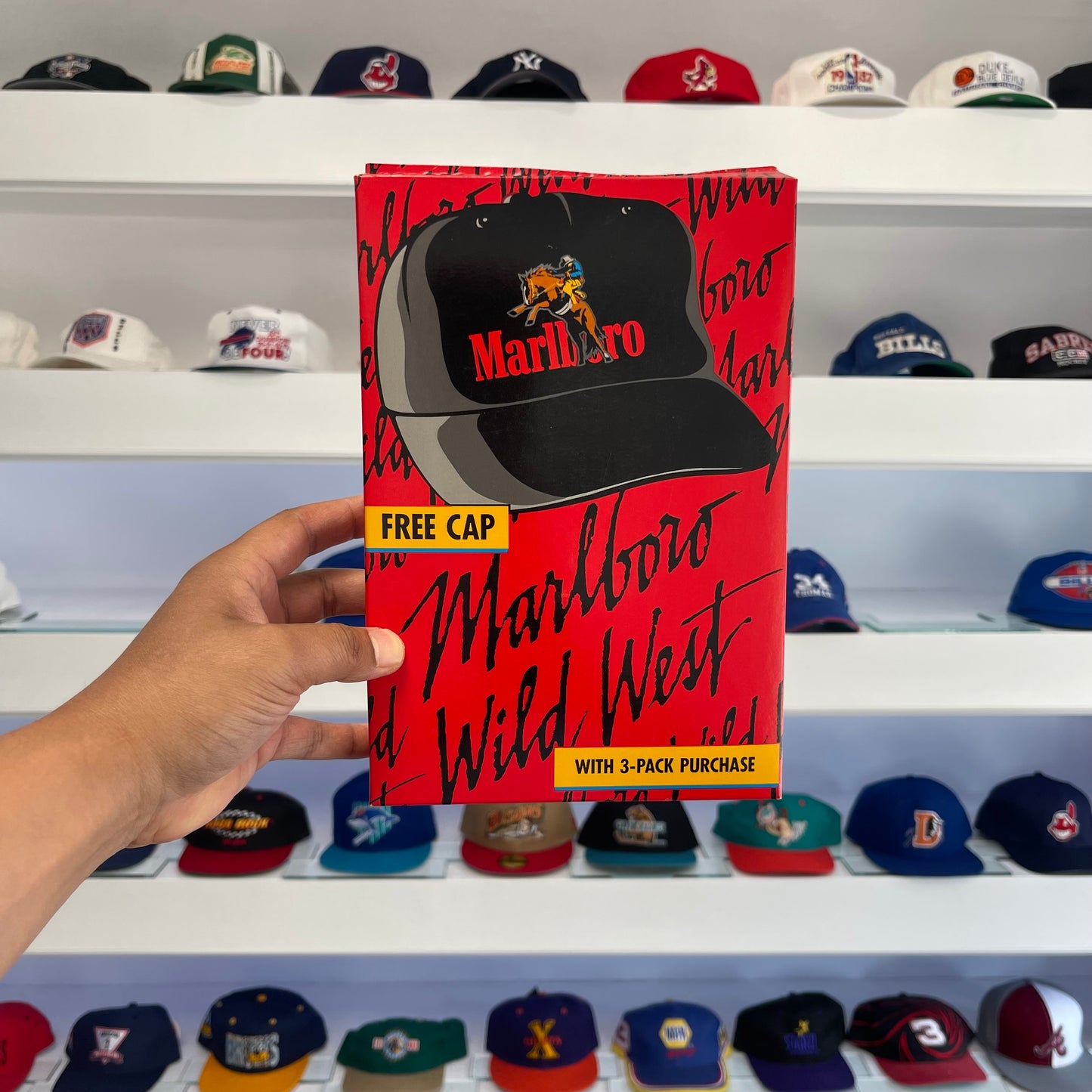 Vintage 1990s Marlboro “Wild West” Promotional Snap Back Dead Stock New