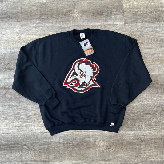 Vintage NHL Buffalo Sabres Goat Head Sweatshirt Size Large