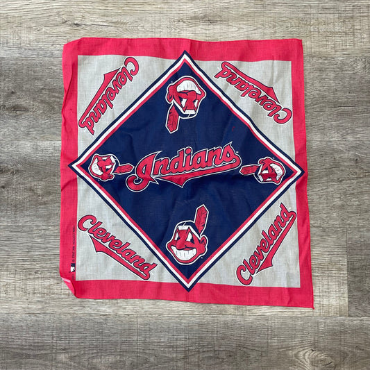 Vintage 1995 Cleveland Indians Handkerchief Bandana