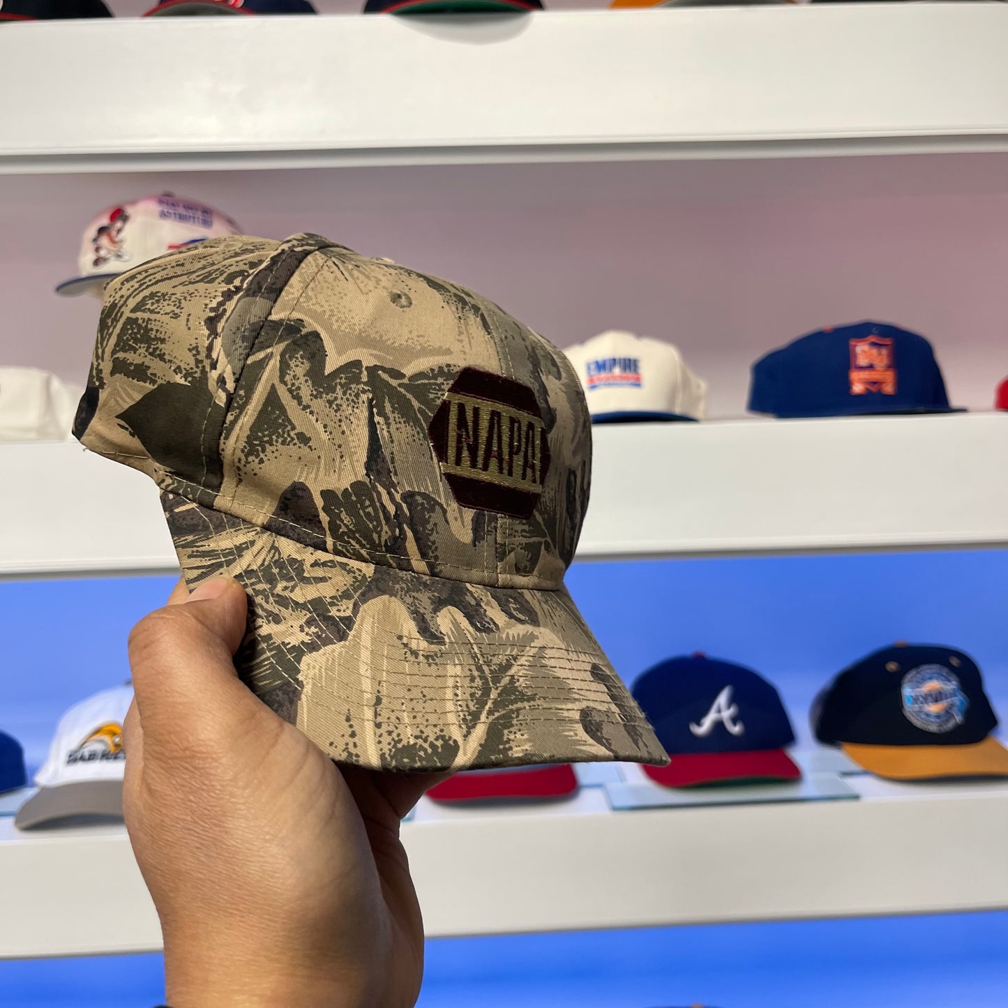 Vintage 1990s NAPA Camo Snap Back
