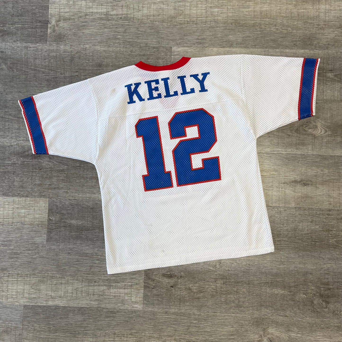 Vintage 90s NFL Buffalo Bills Jim Kelly Logo Athletic Jersey Size Medium