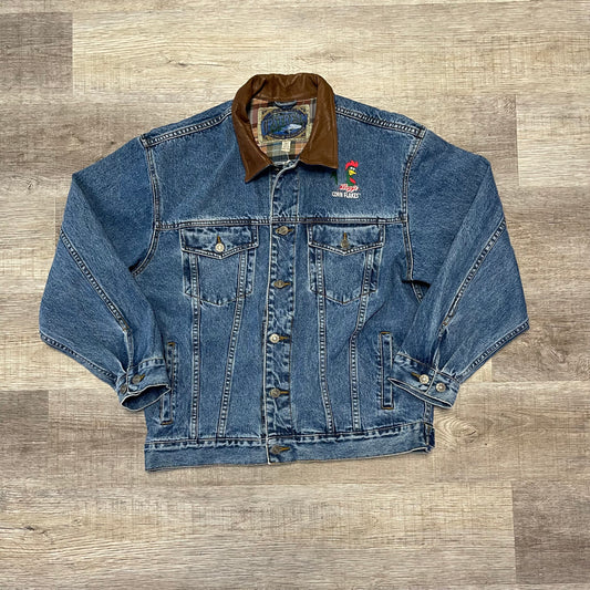 Vintage 1990s Kellogg Cornflakes Denim Jacket Size Medium