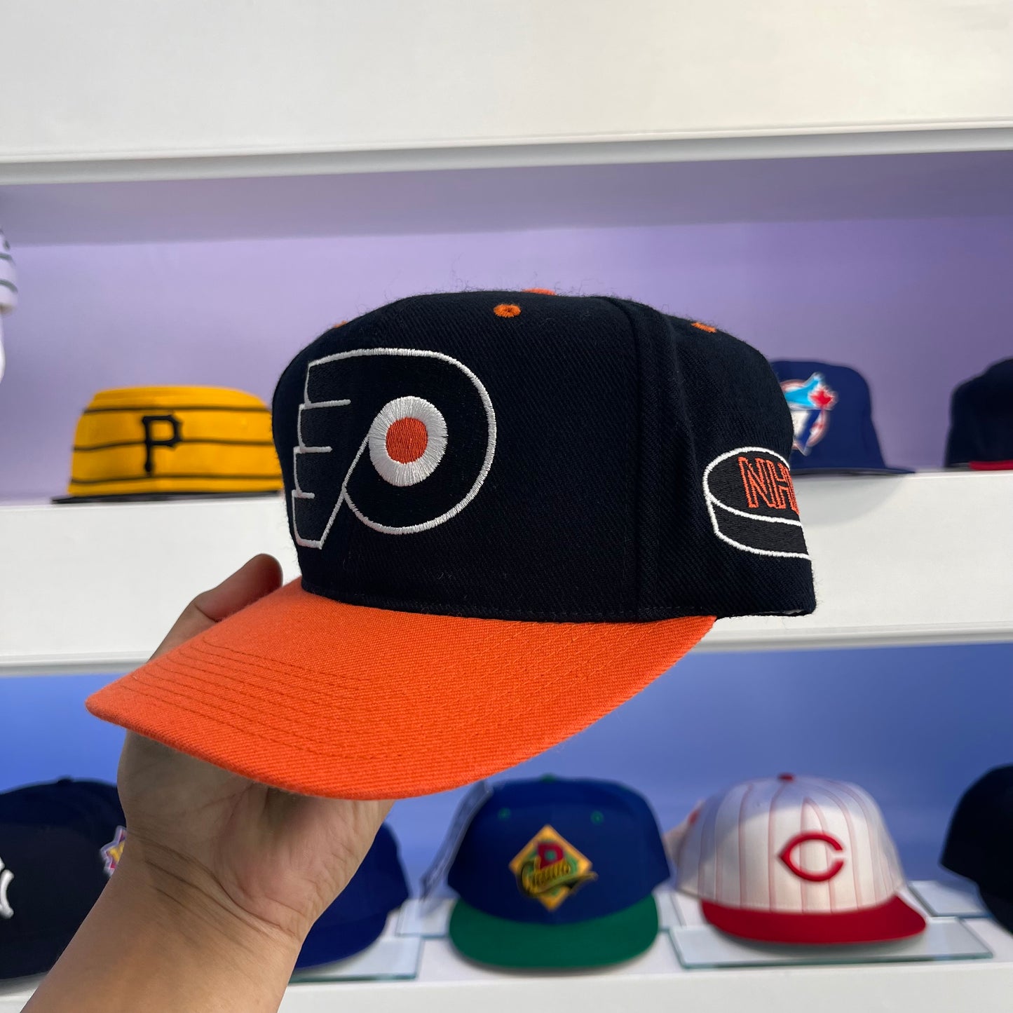 90s Philadelphia Flyers G Cap Strap Back