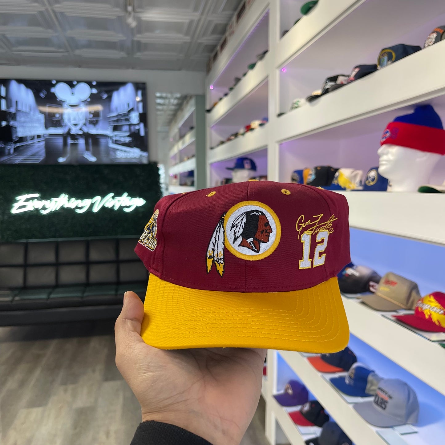 Vintage 1990s Washington Redskins Twill Snap Back New with Tags