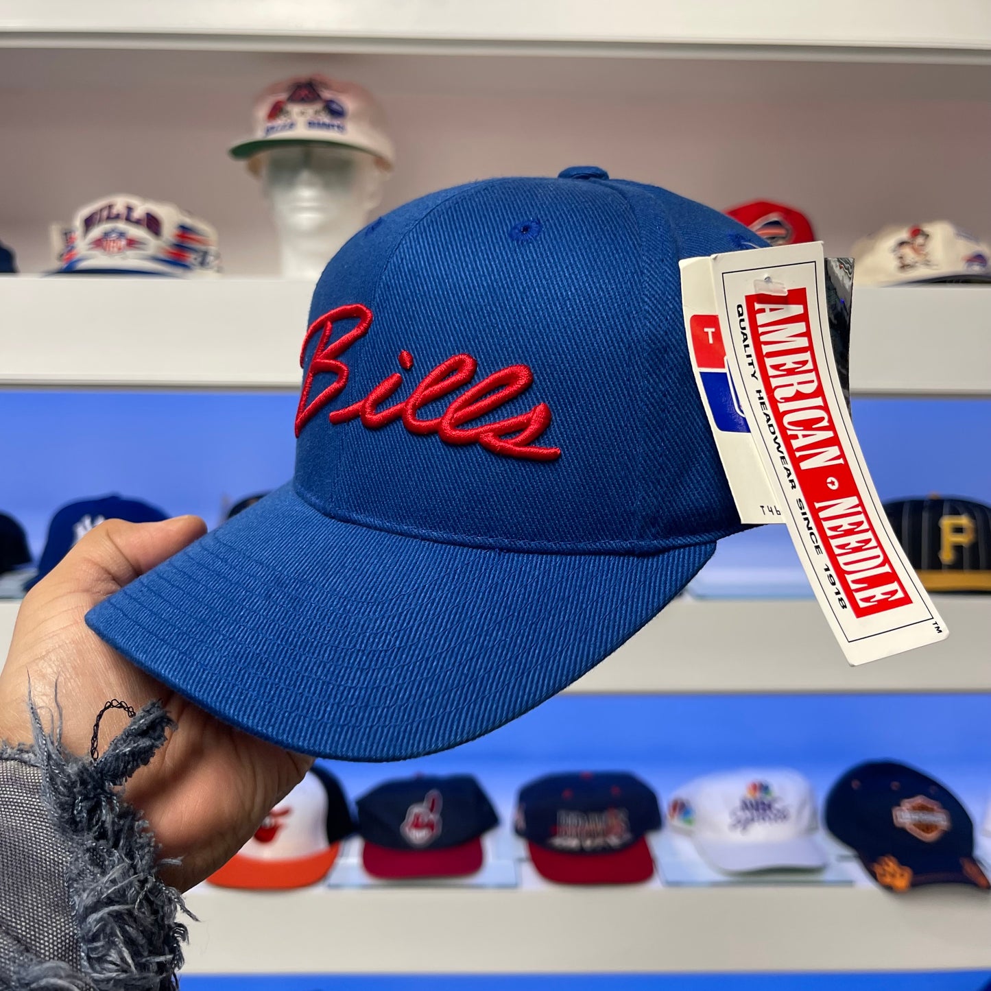 Vintage NFL Buffalo Bills American Needle Curve Brim Hat