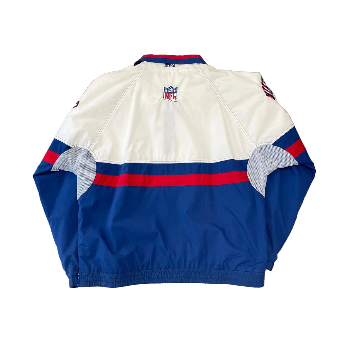 Vintage 1990s NFL Buffalo Bills Starter Windbreaker Pull Over Jacket Size XL