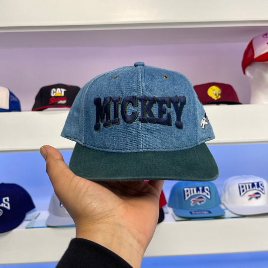 Vintage 1990s Mickey Mouse Disney Denim Snap Back