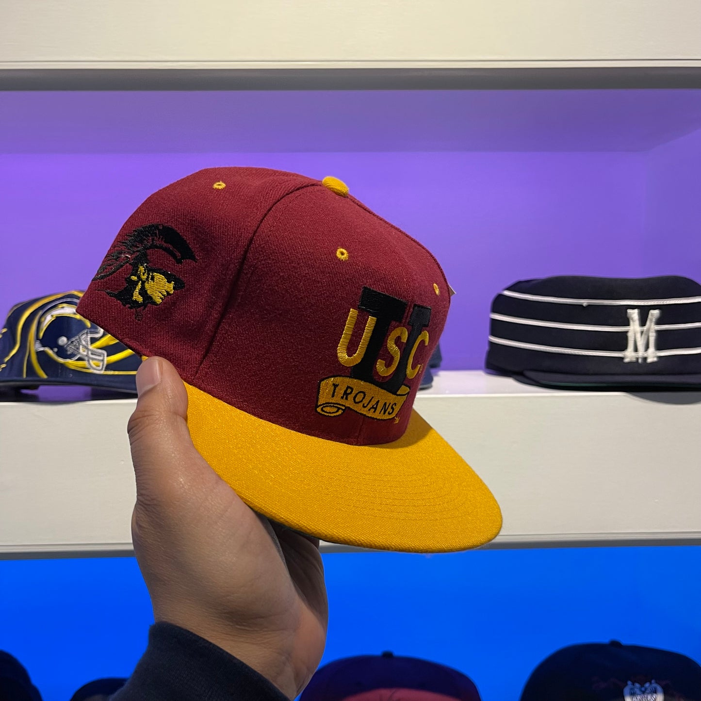 Vintage 1990s NCAA USC Trojans Snap Back Head Start