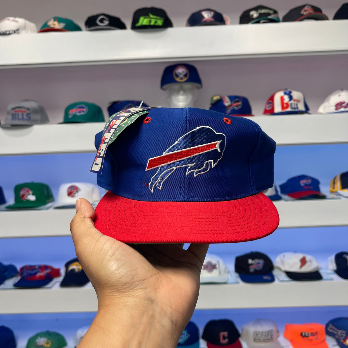 Vintage 1990s NFL Buffalo Bills Fitted Dead Stock New