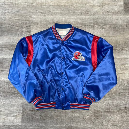 Vintage 1990s NFL Buffalo Bills Satin Jacket size XL