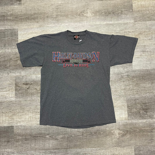 Vintage Harley Davidson “Live to Ride” Shirt Size Large