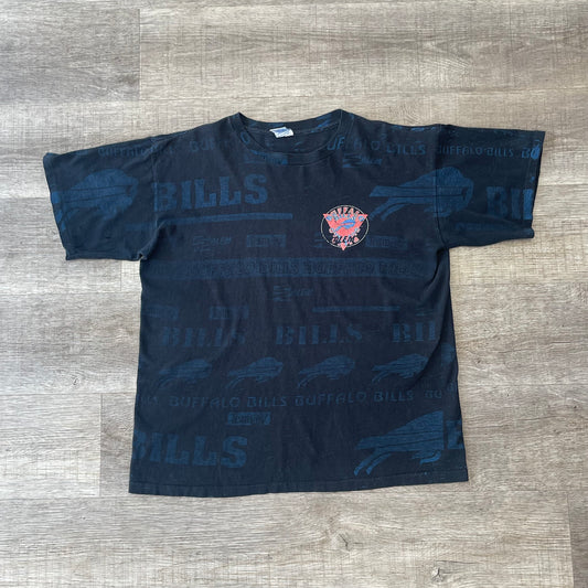 Vintage Buffalo Bills AOP Salem Shirt Size Large