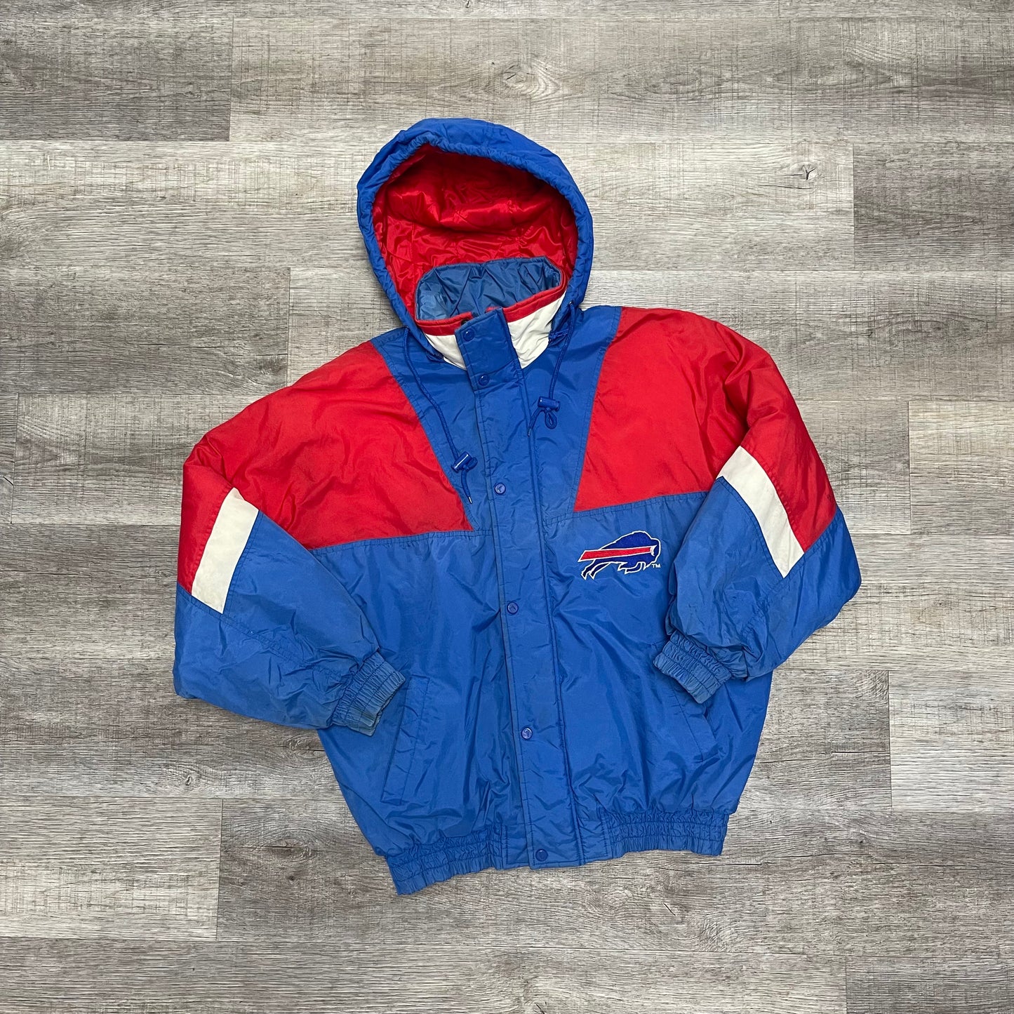Vintage 1990s NFL Buffalo Bills Chalk Line Winter Jacket Size Large