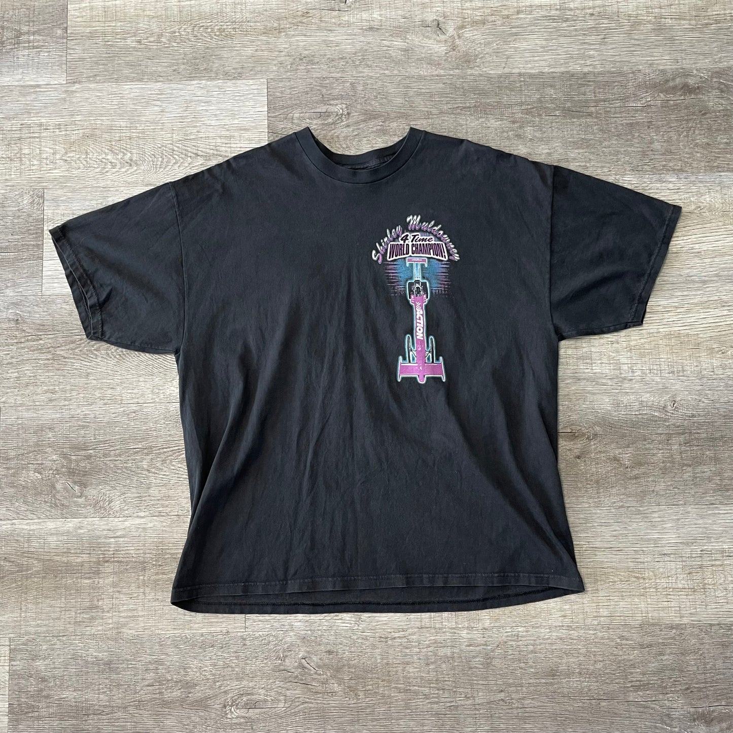 Vintage Shirley Muldowney 4 Time World Champion Shirt Size XL