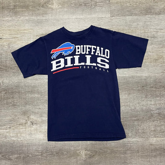 Vintage 2000s Buffalo Bills Navy White Logo y2k Shirt Size Small