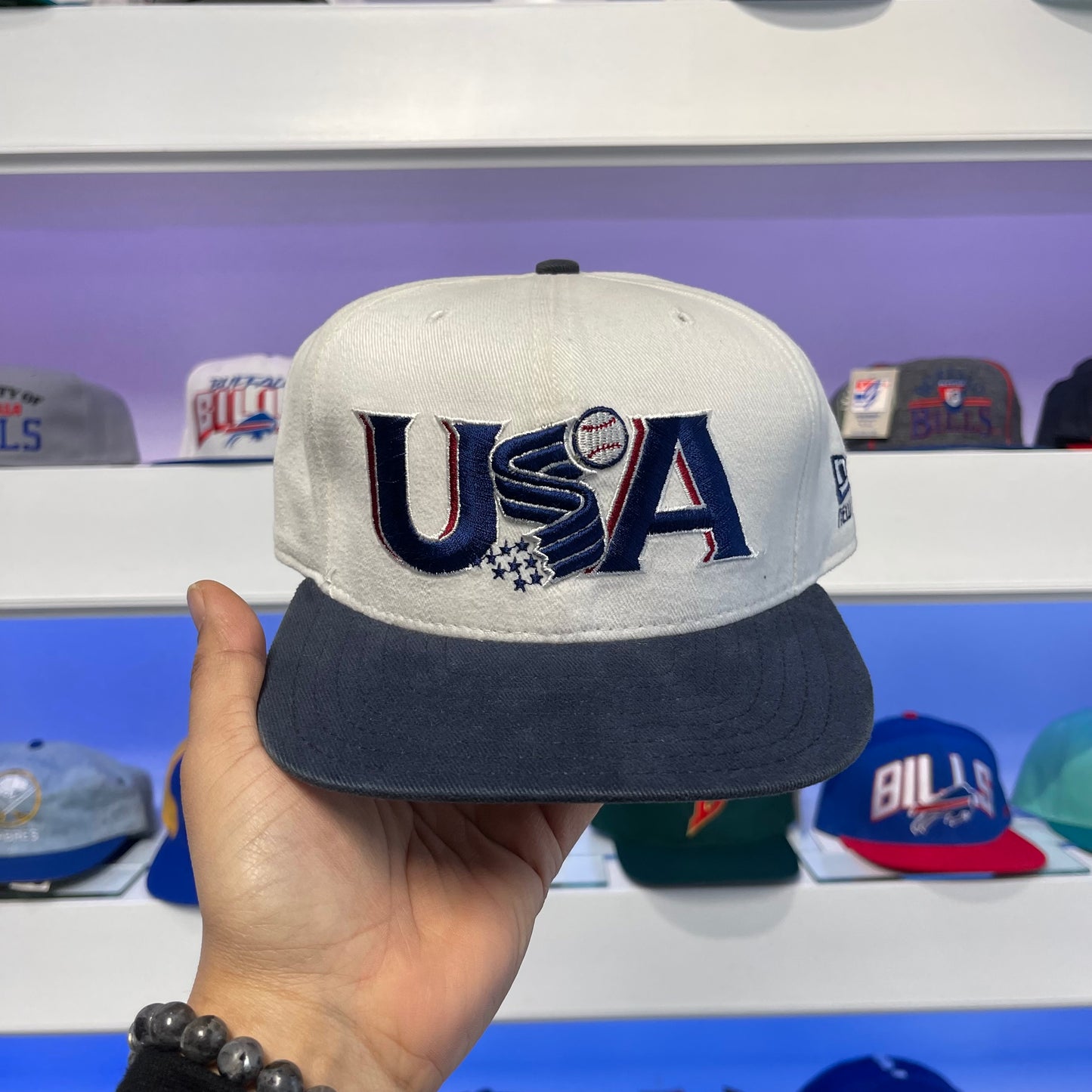 Vintage 1990s MLB Team USA Baseball New Era Snap Back