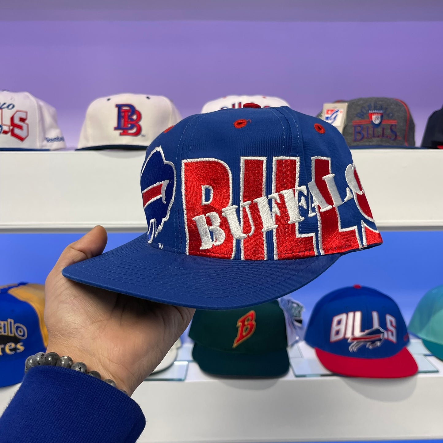 Vintage 1990s NFL Buffalo Bills Logo 7 Twill Snap Back