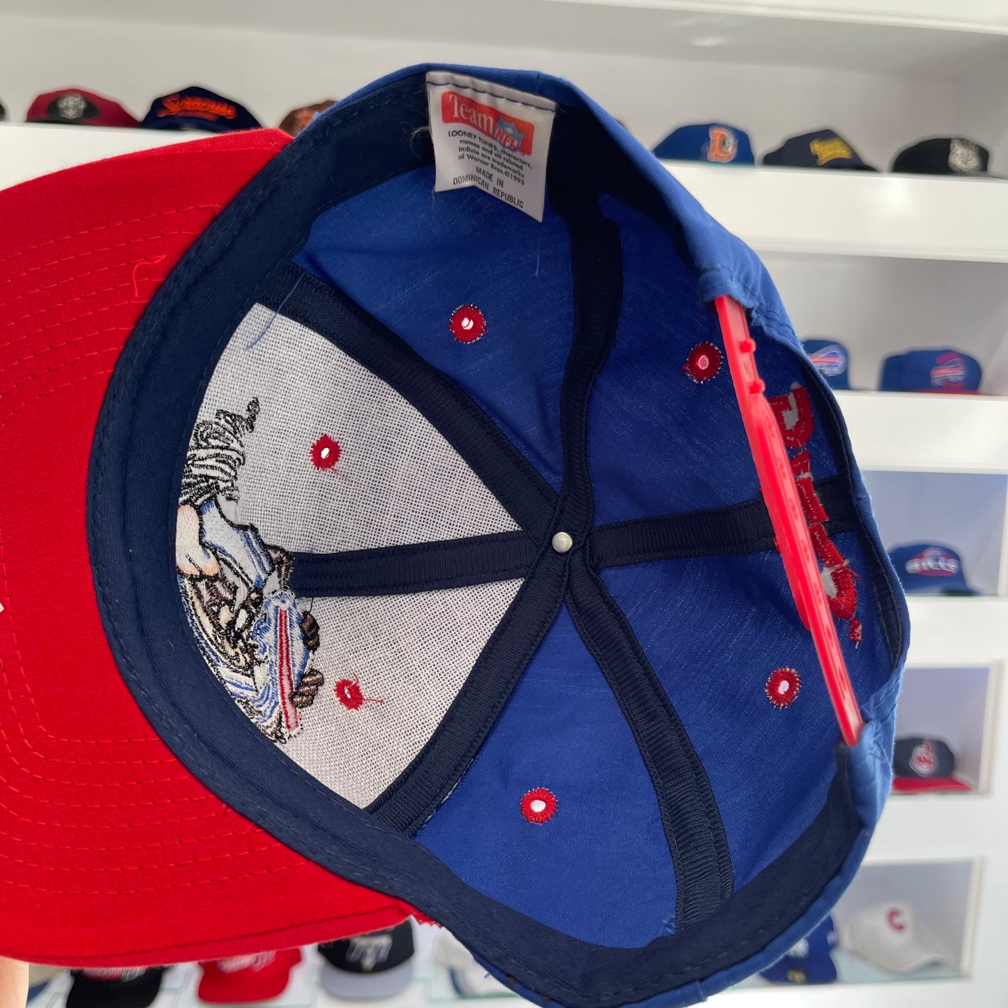 Vintage 1990s Buffalo Bills Tasmanian Devil Looney Tunes Twill Snap Back