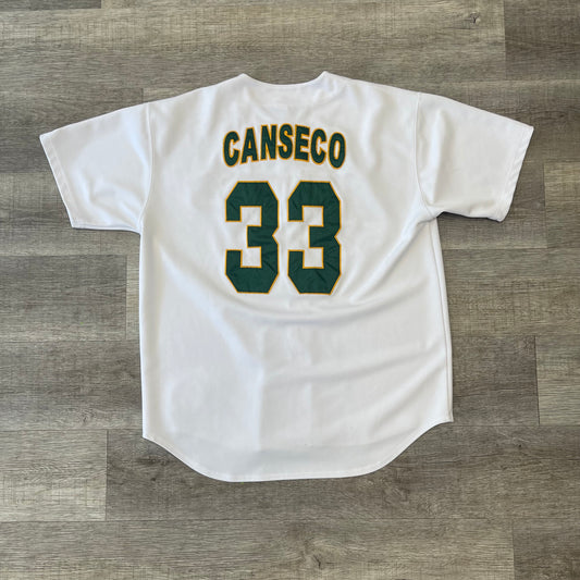 Vintage 2000s MLB Jose Canseco Oakland Athletics Russell Athletic Jersey Size XXL