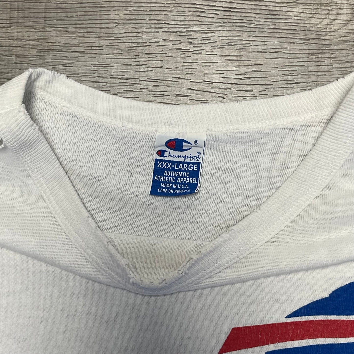 Vintage 2000s Buffalo Bills White y2k Champion Shirt Size XXXL