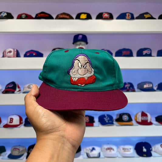 Vintage Grumpy Snow White Twill Snap Back